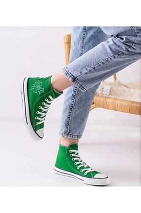 کفش اسنیکر سبز بچه گانه بند دار ROSTO - کد 939822992