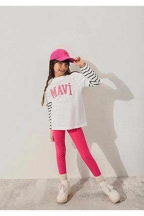 ساق شلواری صورتی بچه گانه پنبه - الاستین Mavi - کد 749018411