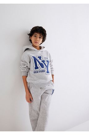 سوئیشرت طوسی بچه گانه چاپی Mavi - کد 866525927