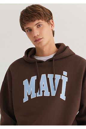 سوئیشرت قهوه ای مردانه ساده Mavi - کد 888281333