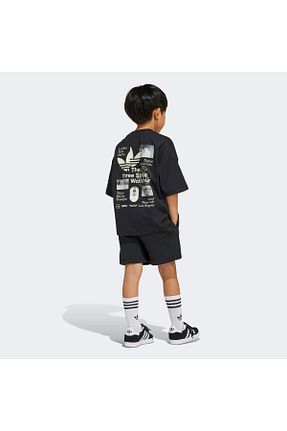 ست بالاتنه و پائین تنه مشکی بچه گانه بافتنی adidas - کد 939836343