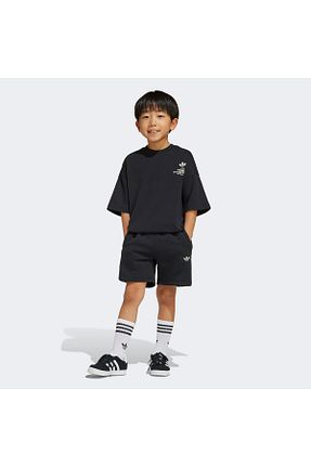 ست بالاتنه و پائین تنه مشکی بچه گانه بافتنی adidas - کد 939836343