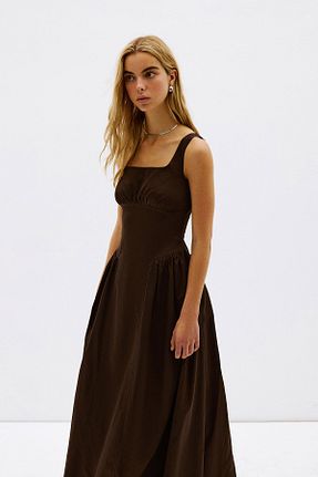 لباس قهوه ای زنانه بافتنی VATKALI - کد 938105571