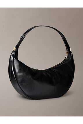 کیف دوشی مشکی زنانه چرم مصنوعی Calvin Klein - کد 939707377