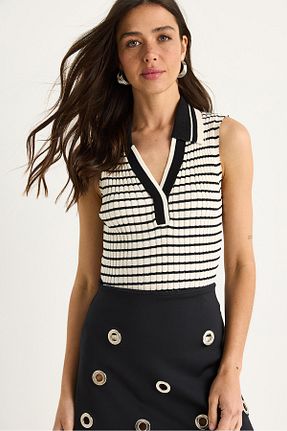 بلوز نباتی زنانه Straight Bianco Lucci - کد 939746384