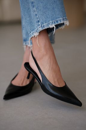 کفش مجلسی مشکی زنانه پاشنه نازک selinshoes - کد 939732557