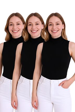 رکابی مشکی زنانه بدون آستین par lingerie pl - کد 860603403