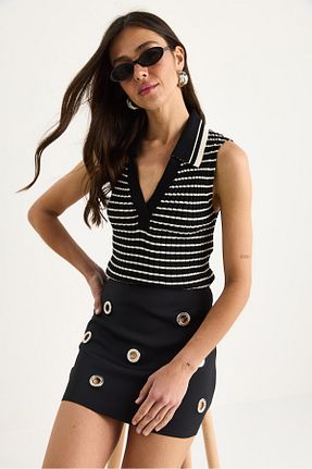 بلوز مشکی زنانه Straight Bianco Lucci - کد 939745259