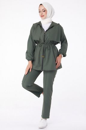 ست گرمکن حجاب خاکی زنانه رگولار TOFİSA - کد 939866634
