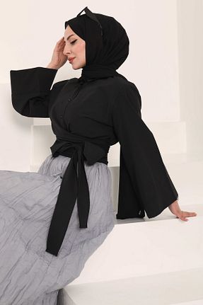 تونیک مشکی زنانه بافتنی TOFİSA - کد 939866995