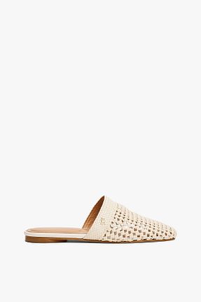 دمپائی بژ زنانه چرم مصنوعی Tommy Hilfiger - کد 939758627