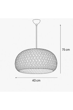 لوستر خاکی حصیر İstanbul Avize - کد 834458861