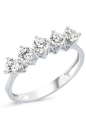 انگشتر نقره سفید زنانه زیرکن Takı Dükkanı - کد 95798139