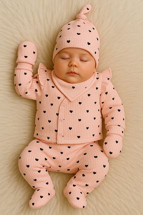 بعد از زایمان صورتی بچه گانه پنبه ای Linda Harris - کد 465853541