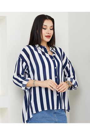 پیراهن سرمه ای زنانه Relaxed AKA Butik - کد 939762109