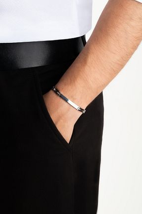 دستبند استیل (فولاد) متالیک مردانه استیل (فولاد) Stylesteel - کد 795925005