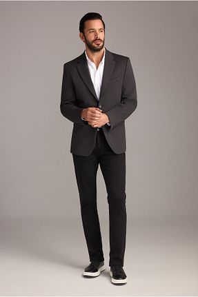 شلوار جین مشکی مردانه رگولار Kiğılı - کد 849043352