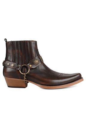 کفش کلاسیک قهوه ای مردانه پاشنه کوتاه (1 - 4 سانتی متر) FootCourt - کد 82846448