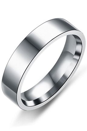 انگشتر استیل (فولاد) سفید زنانه استیل ضد زنگ Takı Dükkanı - کد 709694006