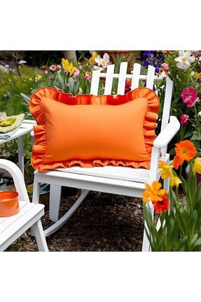 کوسن و روکش کوسن نارنجی پنبه ای Bc Home - کد 791039695