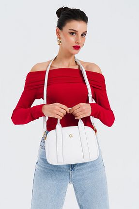 کیف پستچی سفید زنانه چرم مصنوعی Nautica - کد 894883261