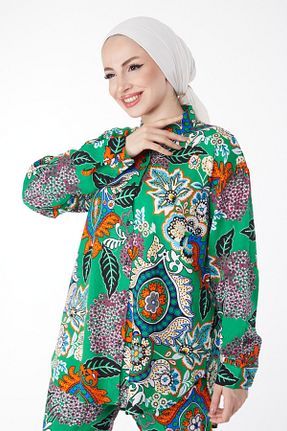 ست گرمکن سبز زنانه پلی استر TOFİSA - کد 831208887