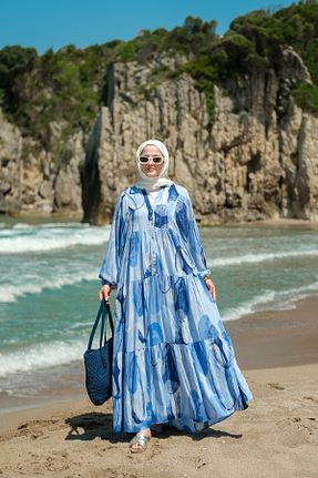 لباس آبی زنانه بافتنی LOCCO - کد 939961345