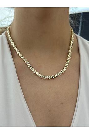 گردنبند استیل ( فولاد ) طلائی استیل (فولاد) MyladyAccessoriess - کد 939823065