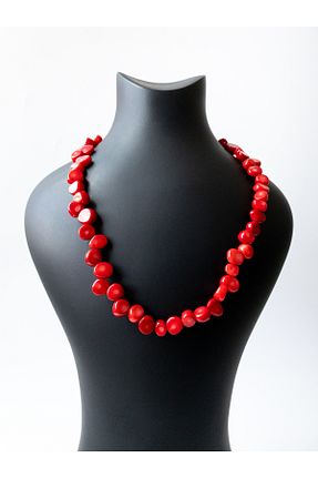 گردنبند جواهر قرمز زنانه روکش طلا THEIA GemWorks - کد 939851957
