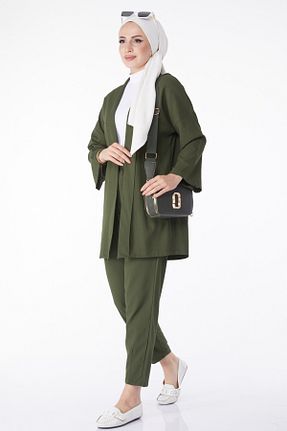 ست گرمکن خاکی زنانه پلی استر TOFİSA - کد 831229019