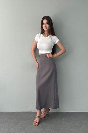 بلوز سفید زنانه ساده lizge giyim - کد 877536053