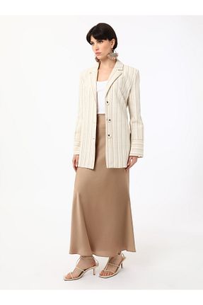 دامن حجاب بژ زنانه رگولار Refka - کد 939861965
