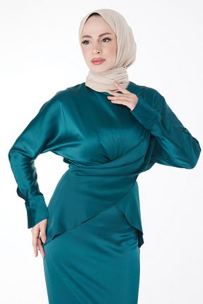 ست گرمکن سبز زنانه پلی استر TOFİSA - کد 831238233