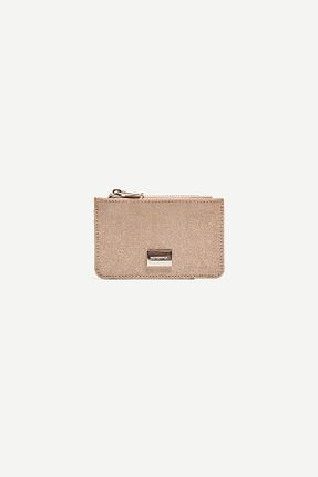 کیف پول طلائی زنانه ابعاد کوچک Bershka - کد 939927804
