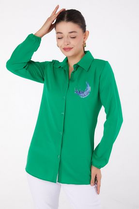 تونیک سبز زنانه بافتنی TOFİSA - کد 869566961