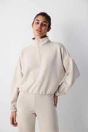 سوئیشرت بژ زنانه ساده Penti - کد 861186172