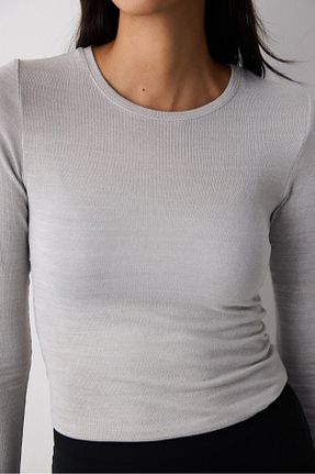 بادی طوسی زنانه یقه دوچرخه Penti - کد 866157058