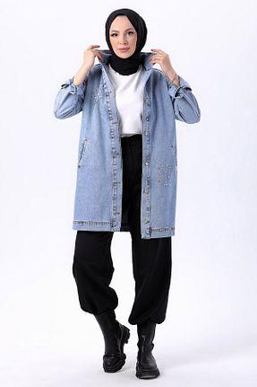 کت حجاب آبی زنانه رگولار TOFİSA - کد 792881709
