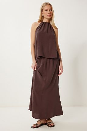 ست بالاتنه و پائین تنه مشکی زنانه بافتنی Lovelyİstanbul - کد 939948262