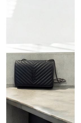 کیف دوشی مشکی زنانه چرم مصنوعی Mina - کد 939945016