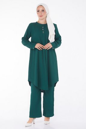 ست گرمکن سبز زنانه پلی استر TOFİSA - کد 844849665