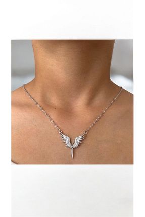 گردنبند استیل ( فولاد ) طوسی زنانه استیل ضد زنگ ACQUA BELLA - کد 932823855