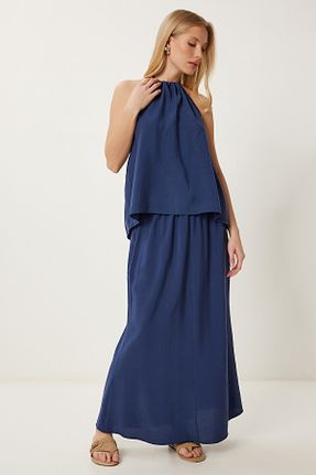ست بالاتنه و پائین تنه مشکی زنانه بافتنی Lovelyİstanbul - کد 939993353