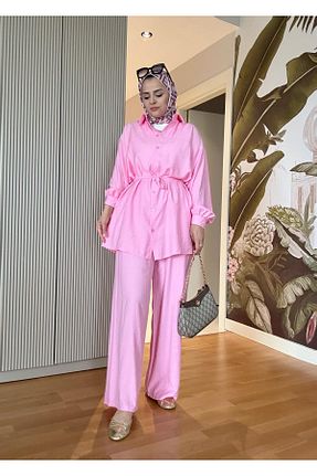 ست بالاتنه و پائین تنه حجاب رنگی زنانه رگولار Aselim Hijap Moda - کد 939950350