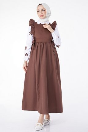 ست گرمکن قهوه ای زنانه پلی استر TOFİSA - کد 831419472
