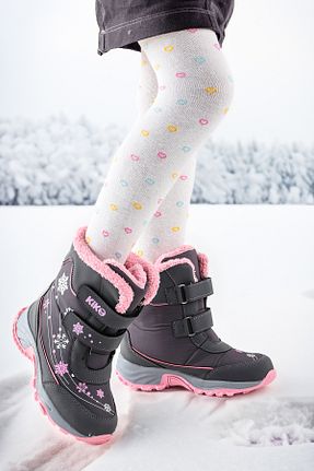 بوت برفی طوسی بچه گانه پارچه ای Kiko Kids - کد 760163640