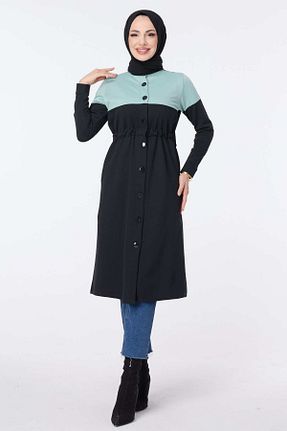 ترنچکت حجاب سبز زنانه پلی استر TOFİSA - کد 781000316