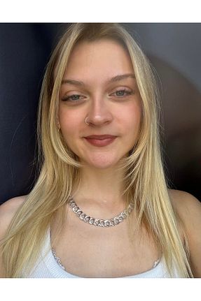 گردنبند جواهر طوسی زنانه برنجی MOD10 - کد 939947272
