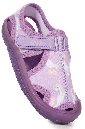 پاندوف بنفش بچه گانه پارچه ای Kiko Kids - کد 750199886