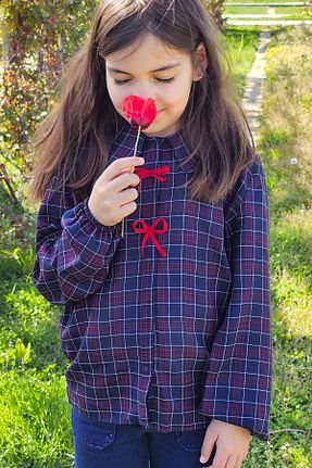 پیراهن سرمه ای بچه گانه رگولار Angel&Co. Girls Clothing - کد 929681574